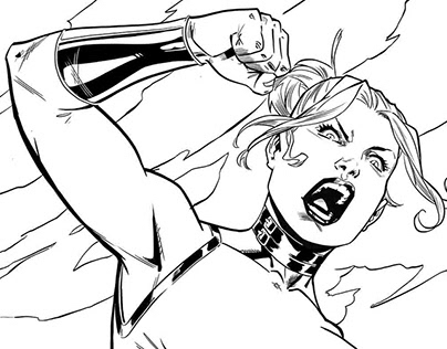 COMPLETE LINEART OF ‘GIGANTA STRONG’ FOR D.C. COMICS