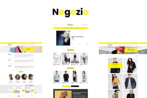 服饰鞋帽品牌外贸电商网站PSD模板 Negozio