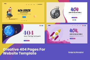 终极网站创意404页面设计模板合集v2 Ultimate Creative 404 Pages For Website Template