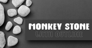 古老石头效果全大写无衬线英文字体 Monkey Stone – Display Font