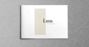 时尚企业Lookbook横版设计InDesign模板 LUNA –  A5 Landscape Lookbook template