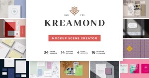 功能强大的场景样机生成器套装 Kreamond – Mockup Scene Creator