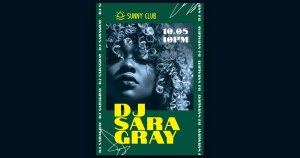 DJ电子音乐派对海报传单模板 DJSaraGray Party Poster