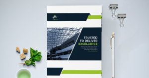 现代实用双折页企业业务宣传册设计模板 Bifold Business Brochure