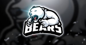 雪熊电子竞技战队队徽Logo模板 Snow Bear – Mascot & Esport Logo