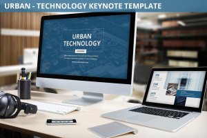 互联网科技主题Keynote演示文稿 Urban – Technology Keynote Template