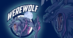 狼人体育电子竞技吉祥物Logo标志设计模板 Werewolf Esports & Sports Mascot Logo