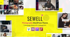 摄影师博客WordPress主题模板下载 Sewell