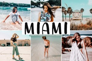 迈阿密沙滩摄影后期调色必装LR滤镜预设 Miami Mobile & Desktop Lightroom Presets