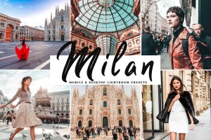 欧洲米兰古典建筑旅游照片绝佳调色滤镜LR预设 Milan Mobile & Desktop Lightroom Presets