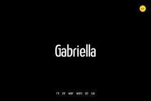 Gabriella -现代字体+网络字体 Gabriella-Modern Typeface + WebFonts