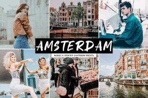 阿姆斯特丹旅行照片调色滤镜Lightroom预设 Amsterdam Mobile & Desktop Lightroom Presets