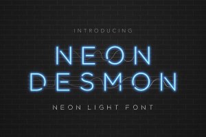 Neon Desmon-霓虹灯字体Neon Desmon – Neon Light Font
