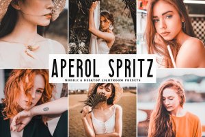 人像摄影肤色增强Lightroom调色滤镜预设 Aperol Spritz Mobile & Desktop Lightroom Presets