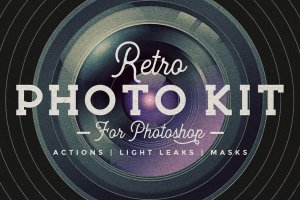 复古照片调色滤镜PS动作合集 Photoshop Retro Photo Kit