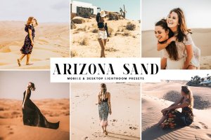 沙漠旅游摄影必备的调色滤镜LR预设 Arizona Sand Mobile & Desktop Lightroom Presets