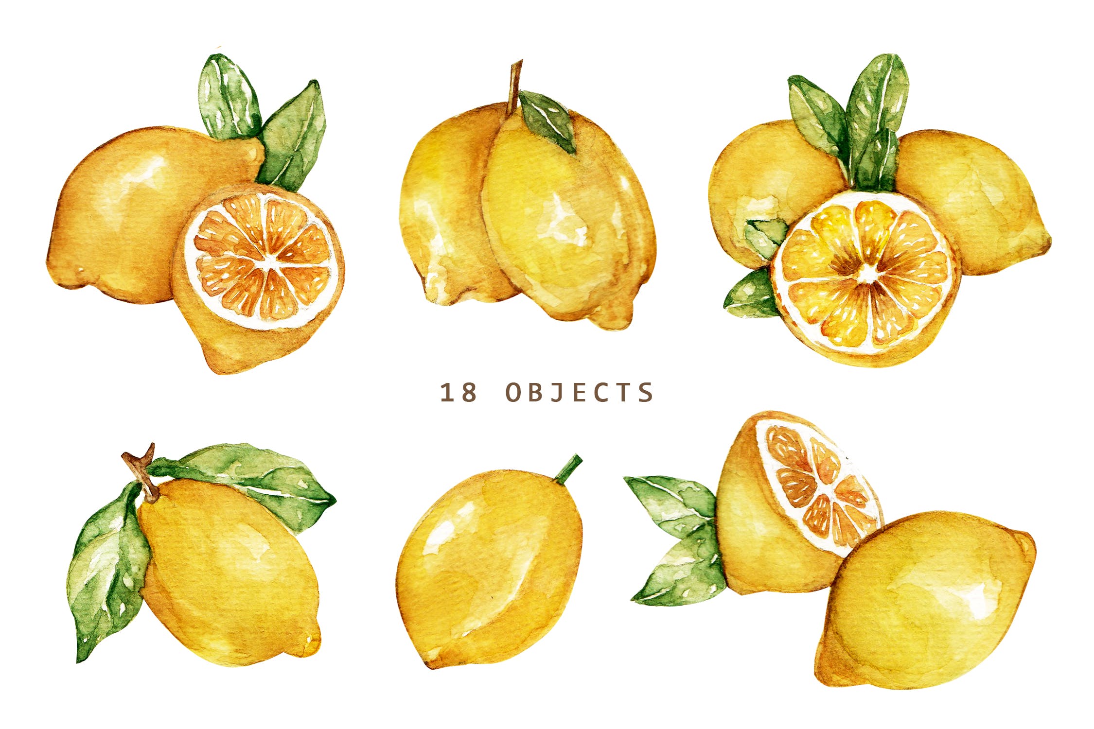 柠檬色彩构成图片图片