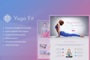 瑜伽健身运动培训机构网站WordPress主题 Yoga Fit – Sports, Fitness & Gym WordPress Theme
