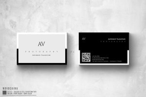 极简主义风多用途名片设计模板v1 Multipurpose Minimal Business Card V1