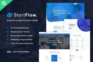 Start Flow – Startup and Creative WordPress Theme Start Flow-初创公司和创意WordPress主题