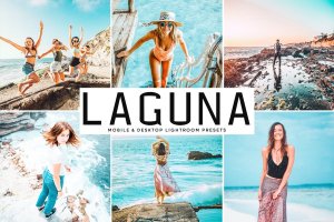 海洋海岛摄影绝配的调色滤镜LR预设 Laguna Mobile & Desktop Lightroom Presets