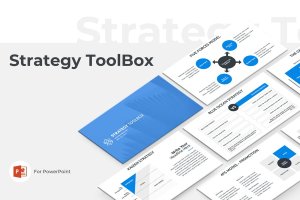 企业市场营销策略方案PowerPoint模板素材 Strategy ToolBox PowerPoint Template