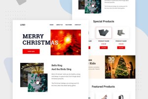 圣诞节促销活动EDM推广邮件模板 Merry Christmas Sale – Email Newsletter