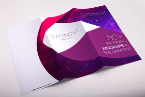 A4尺寸大小三折页传单外观排版设计PSD模板01 A4 Trifold Brochure PSD Mockup 01