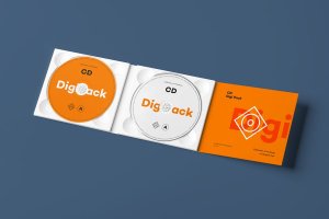 CD光碟封面&包装盒设计图样机模板v8 CD Digi Pack Mock-up 8