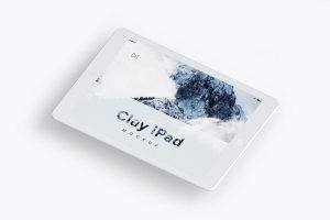 iPad平板电脑屏幕界面设计图样机模板02 Clay iPad 9.7 Mockup 02