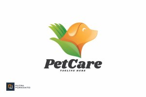 宠物护理品牌Logo徽标设计模板 Pet Care – Logo Template