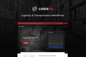 物流仓库运输货物公司主题WordPress设计模板 Logisco – Logistics & Transportation WordPress