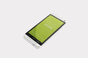 HTC One安卓手机屏幕演示样机模板 HTC One Mockup 01