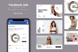 Facebook营销推广创意广告设计模板素材v21 ADL – Facebook Ads.v21