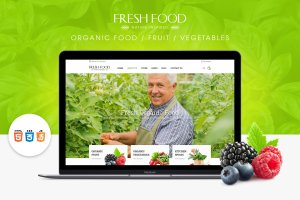 有机食品/蔬果网上商城HTML模板下载 Fresh Food – Organic Food/Fruit HTML Template