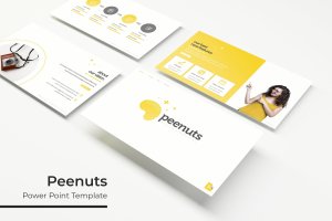 企业推介企业宣传PPT设计模板 Peenuts – Powerpoint Template