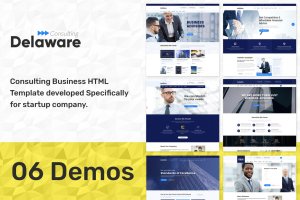 企业业务拓展网站HTML模板 Delaware – Start up Business HTML Template