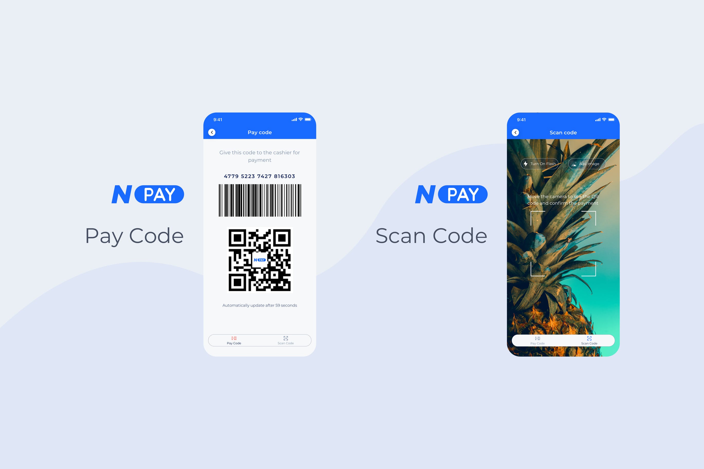 电子钱包app应用ui设计之付款码界面设计模板 pay code – wallet