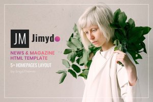 新闻资讯&杂志主题网站建设HTML模板下载 JIMYDO | News & Magazine HTML Template