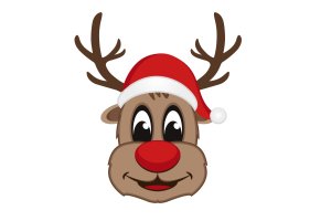 圣诞节吉祥物麋鹿矢量设计素材 Christmas Reindeer Vector Mascot
