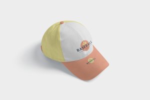 棒球帽外观设计样机模板 4 Baseball Cap Mockups