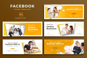 商业推广Facebook主页封面设计模板 Business Facebook Cover Template