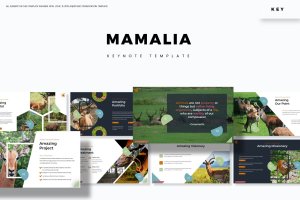 鹿科哺乳动物Keynote演示文稿 Mamalia – Keynote Template