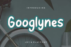 可爱有趣的英文手绘艺术字体下载 Googlynes Joy & Play