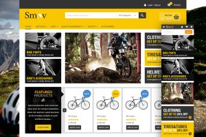 自行车品牌网站着陆页UI设计模板 Shop Landing Page Design Concept