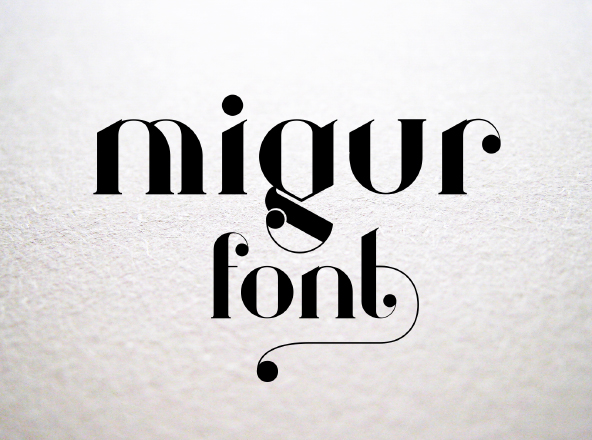 Behance网站推荐最佳英文排版印刷字体之一 Migur Serif Font