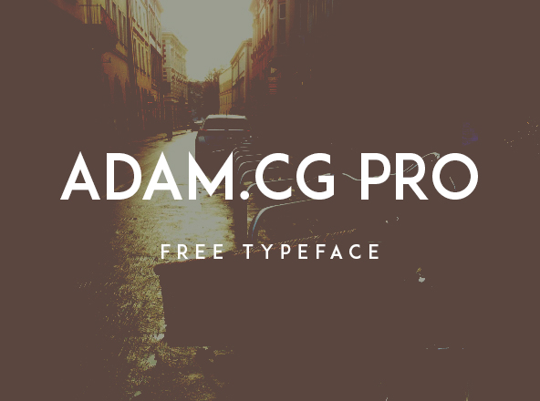 标题适用全大写无衬线英文字体设计 Adam.Gc Pro Free Font