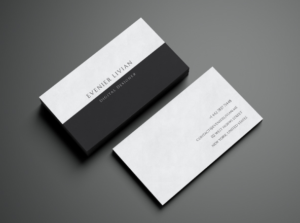 极简主义风格企业名片设计模板 Minimal Business Card Template