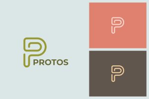 字母P-创意Logo商标设计模板 Protos P Letter Logo
