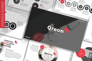 企业公司介绍谷歌幻灯片设计模板[PPTX] Qreon – Business Google Slides Template